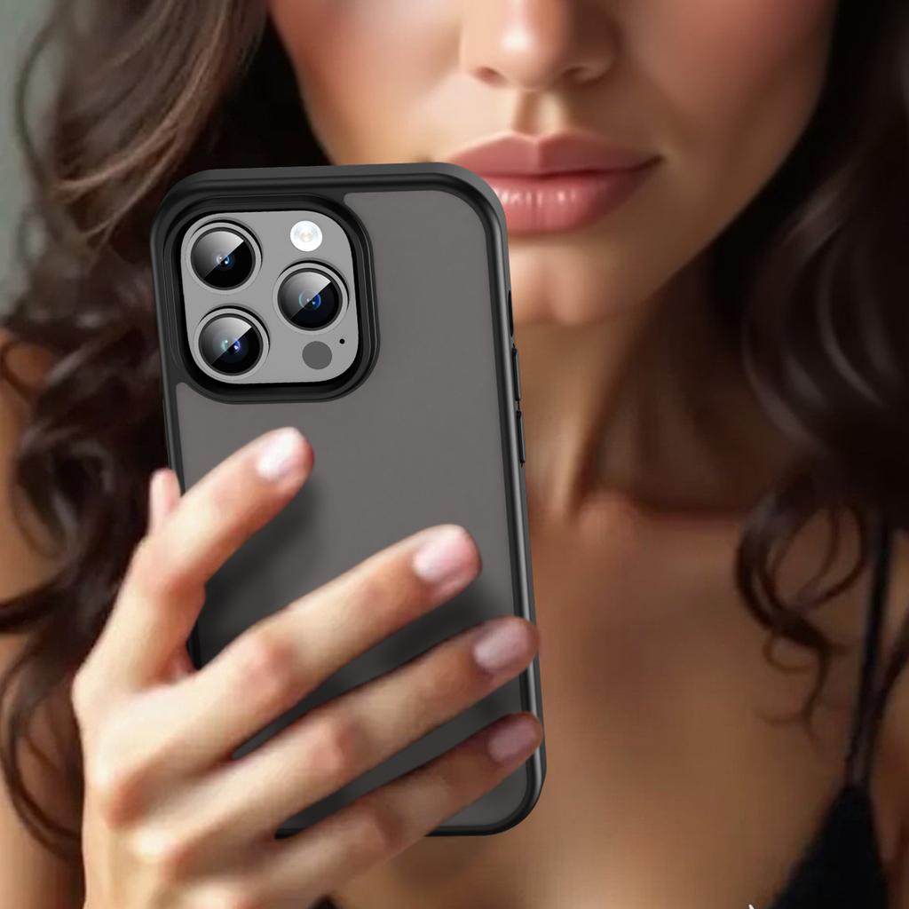 For iPhone 14 Pro Case Skin Touch Matte Anti Drop TPU PC Phone Back Cover