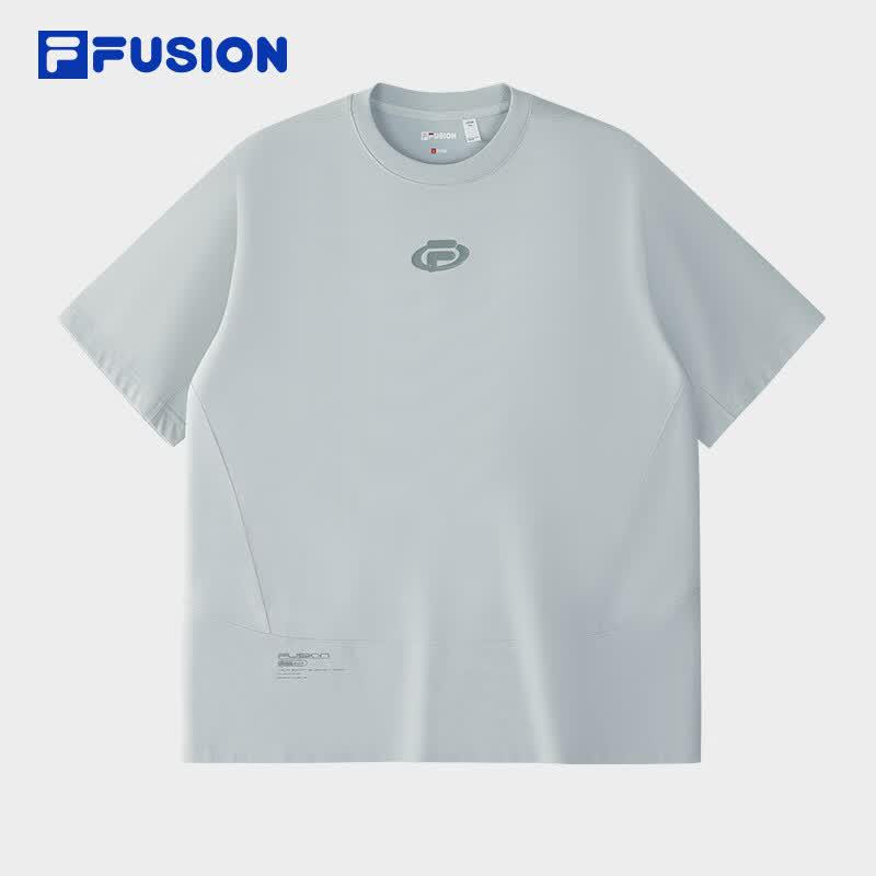 FILA FUSION Men's Trendy Cooling Quick-Dry Knit Short Sleeve T-Shirt