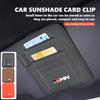 Car Sunshade Card Package Holder Sunglasses Ticket Card Clip For GR Sport Yaris Chr Auris Rav4 Prius Prado Avensis Verso