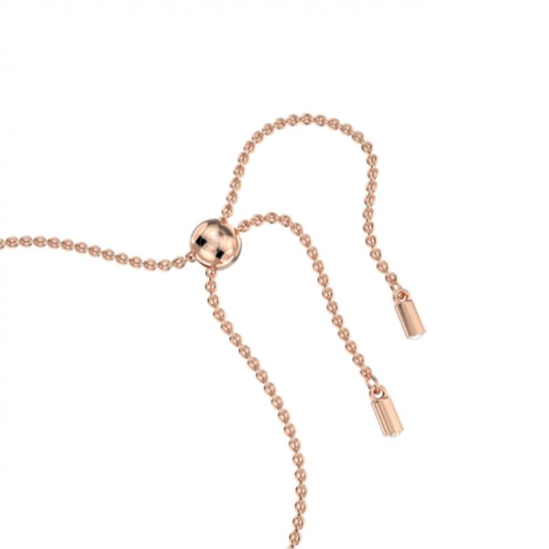 Swarovski [authentic Product Shopping Bag Included] Pink Rose Gold Bracelet 5663