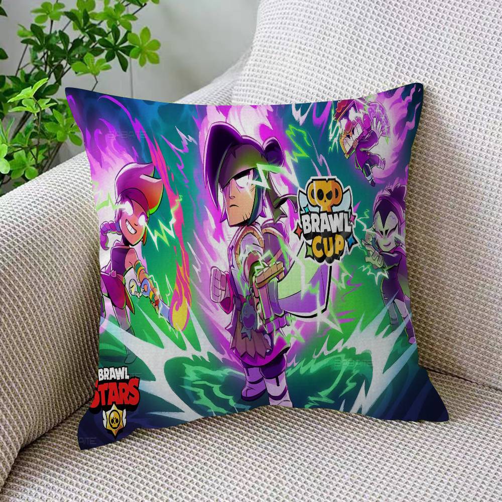 Strategy Game B-BRAWL STARS Pillow Cushion Cover Pillowcase Living Room Sofa Home Decor Customized