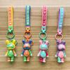 Trendy Lucky Rabbit Keychain Colorful Silicone Keyring For Birthdays And Celebrations