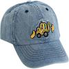 Cute Embroidery Excavator Kids Baseball Cap Adjustable Cotton Washed Vintage Cowboy Hat for Boys Girls Age 2-8
