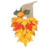Gnome Autumn Wreath Artificial Maple Leaf Decor Gnome Door Hanging Garland for Home Porch Garden