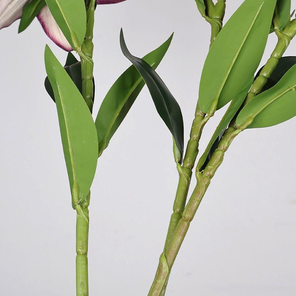 Multicolor Lily Artifiical Flowers Double Layers Simulation Flowers  Home Decoration