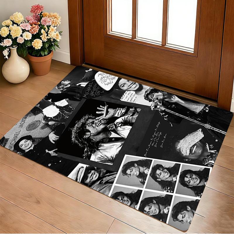 Michael Jackson Living Room Nonslip Area Rug Soft Carpet For Bedroom Gameoom Playroom Sofa Office Home Decor Doormat