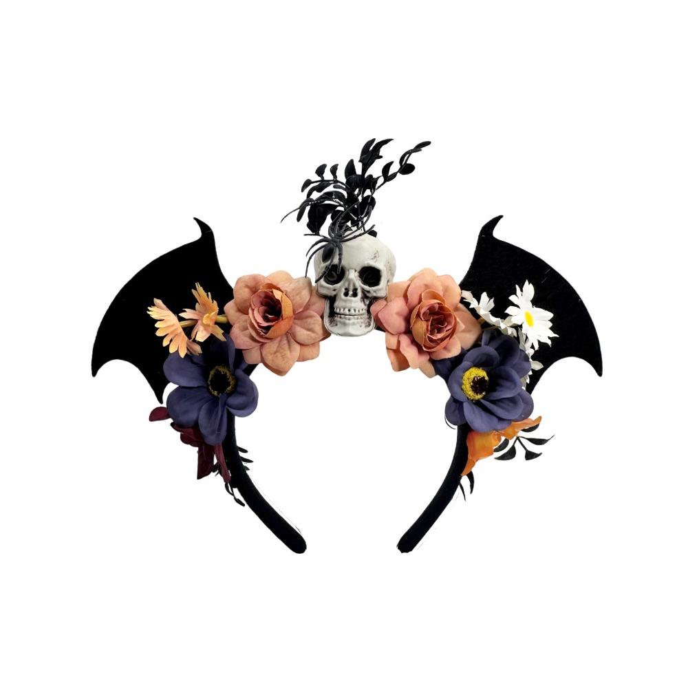 Halloween Decor Skull Head Headband Dark Day of The Dead Headband Halloween Skull Headband  Cosplay