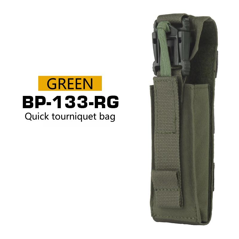 Quick Tourniquet Pouch, MOLLE System Waist Bag, Easy Install Outdoor Accessory, Tactical Storage Pouch for CS Shooting, Camping & Emergency Survival