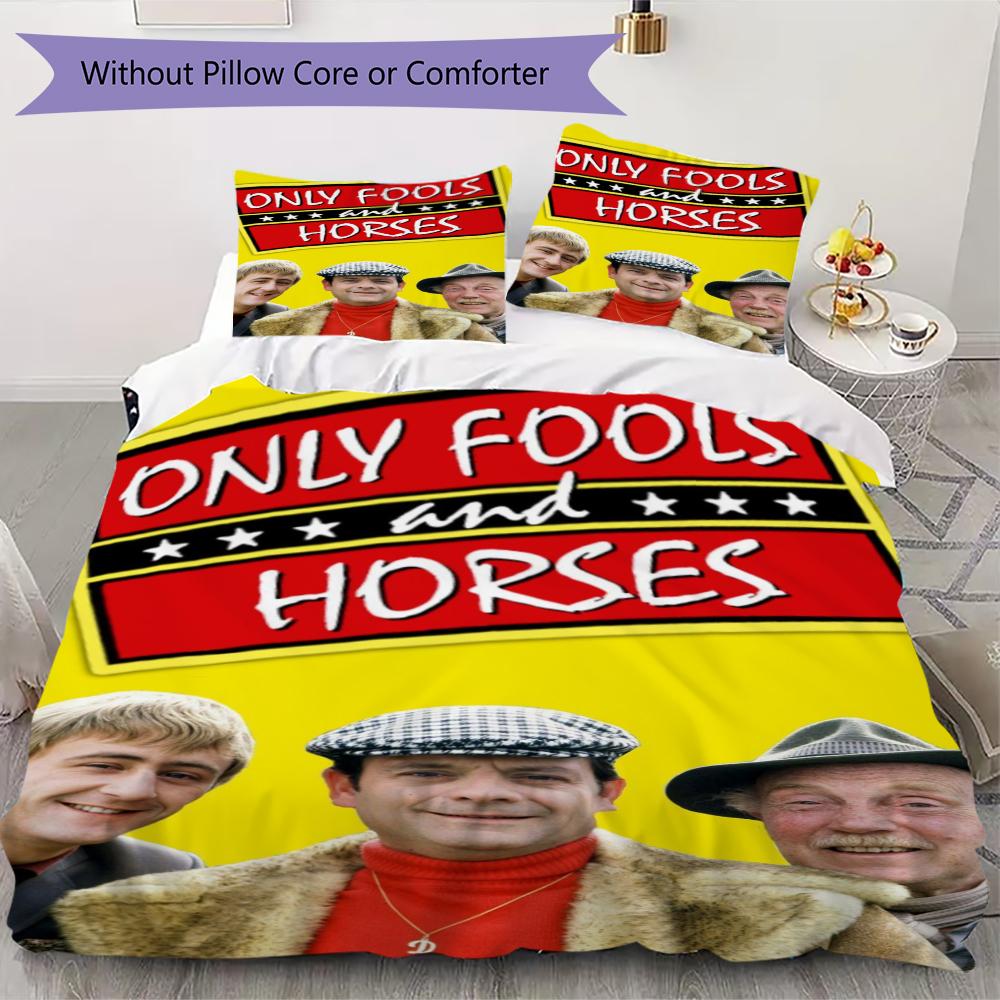 Only Fools and Horses Muster Bettwäsche Steppdecken-Set Steppdeckenbezug Kissenbezug Heimdekoration Geburtstagsgeschenk (1 * Bettbezug + 2 * Kissenbezug ohne Füllung)102