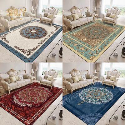 Persian Style Luxury Carpet Living Room Decoration Home Decor 180x280cm Felt Rug Non-slip Sofa Coffee Bedside Custom Floor Mat