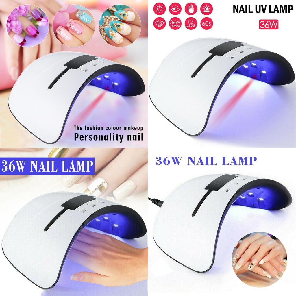 Luxurious 36w Nail Polish Dryer Uv Led Lamp With Advanced Timer For Perfect Manicure