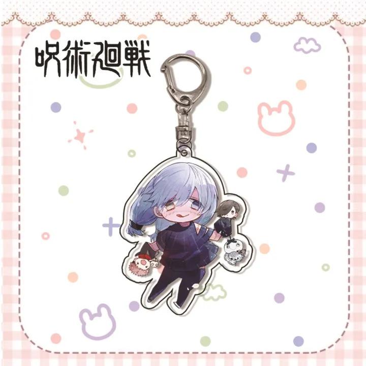Jujutsu Kaisen Gojo Satoru Itadori Acrylic Keychain 55mm Anime Cosplay Accessory