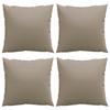 VidaXL Sofa Cushions Set of 4 Taupe 50x50 Cm Fabric 360389