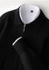Men's Casual Lapel Pure Wool Zipper Cardigan - Thickened Knit Outerwear for Autumn/Winter