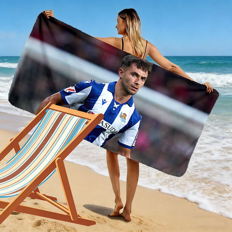 Martin Zubimendi Print Strandtuch, Großes Weiches Schnelltrocknendes Handtuch für Strand Camping Schwimmen