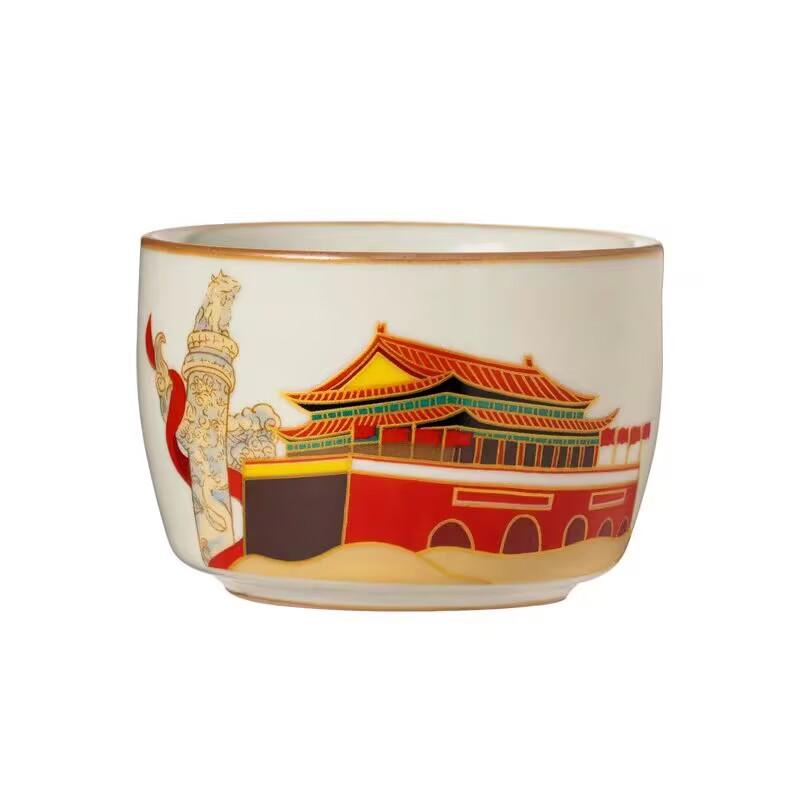 Ru Kiln Prosperous Chinese Master Cup Ceramic Personal Special Tea Cup High-End Exquisite Tea Cup Tea Set
