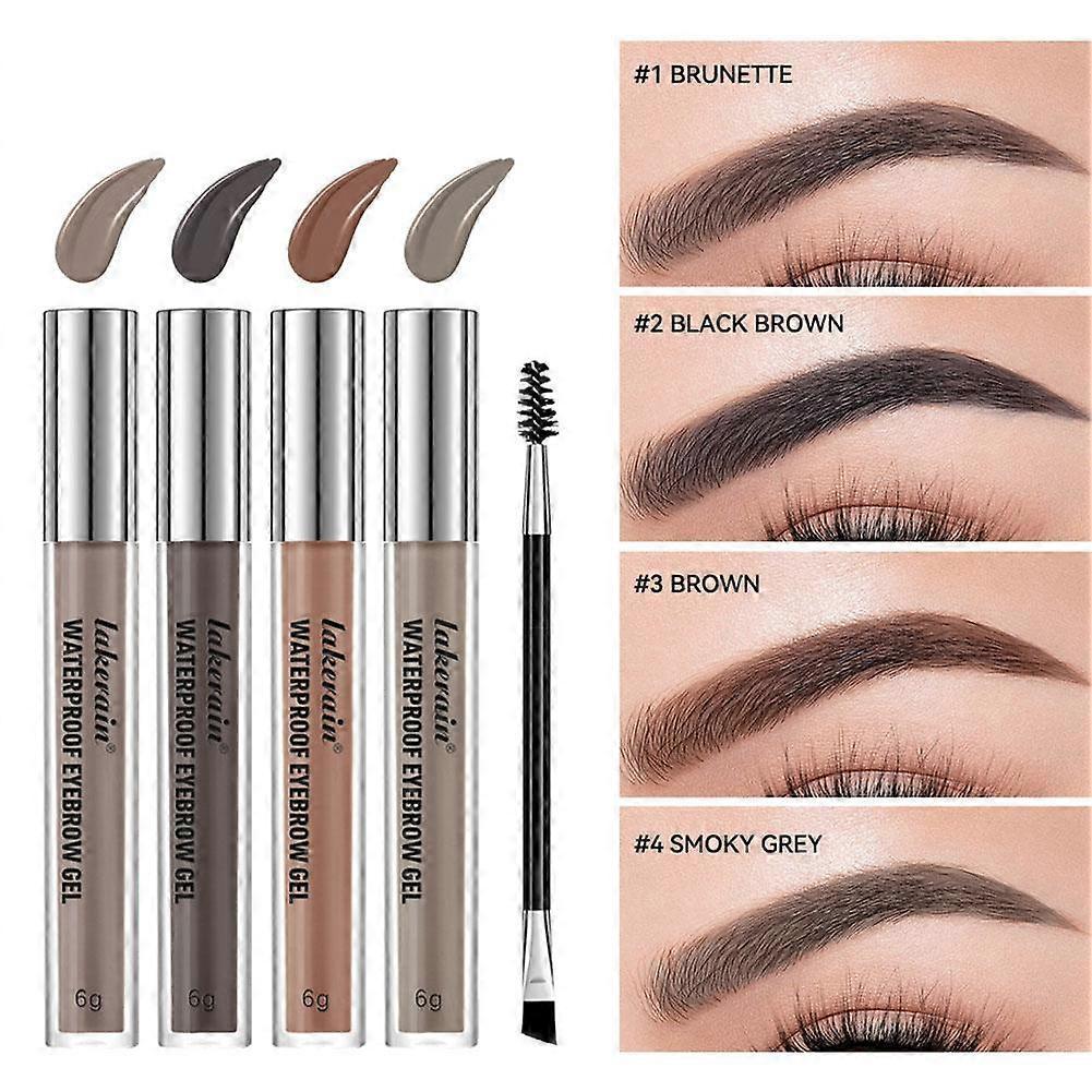 Waterproof eyebrow glue #4 (D) $ Waterproof eyebrow glue Eyebrow dyeing and shaping Easy to color Long-lasting waterproof eyebrow dyeing glue 6g