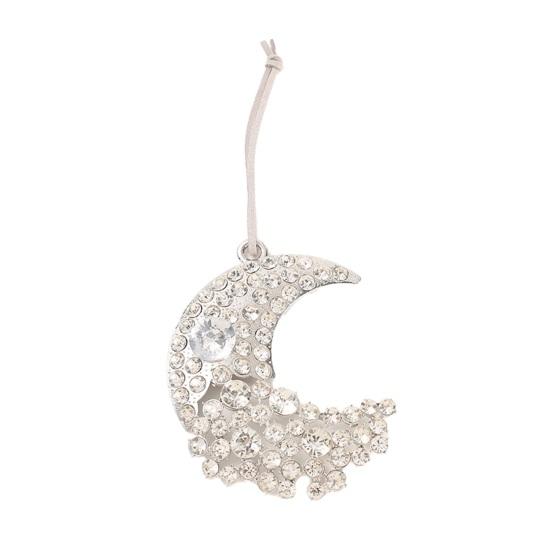 Rhinestone Vedhæng Sol Halvmåne Blomst Design Zinklegering Glitrende Bilinteriør Charme med Snor Auto Hængende Pynt