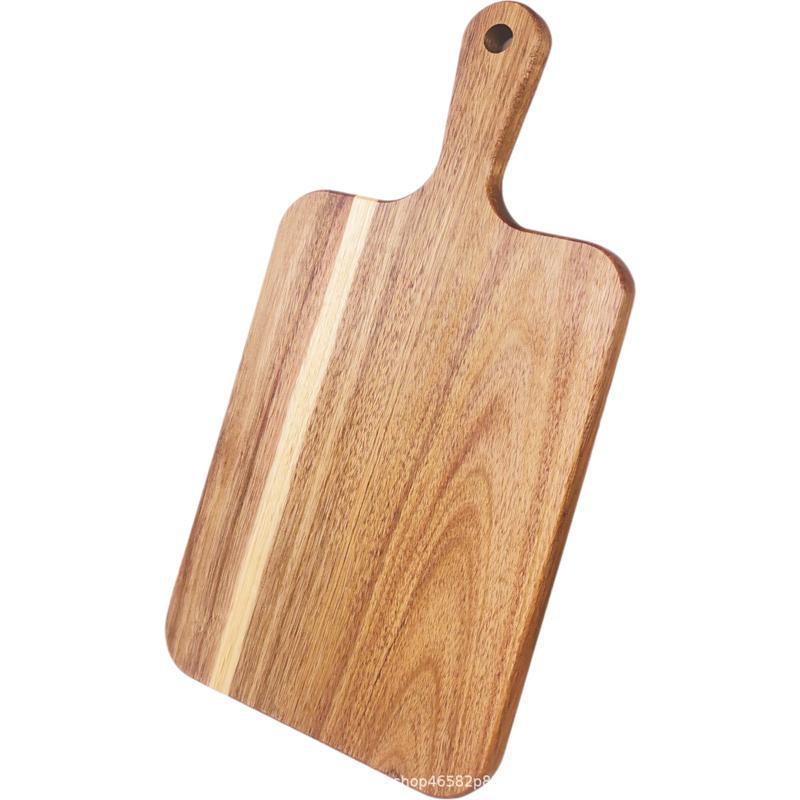 Acacia Wood Children's Cutting & Serving Board – Ideal for Steak & Vegetables, Creative Solid Wood Design.