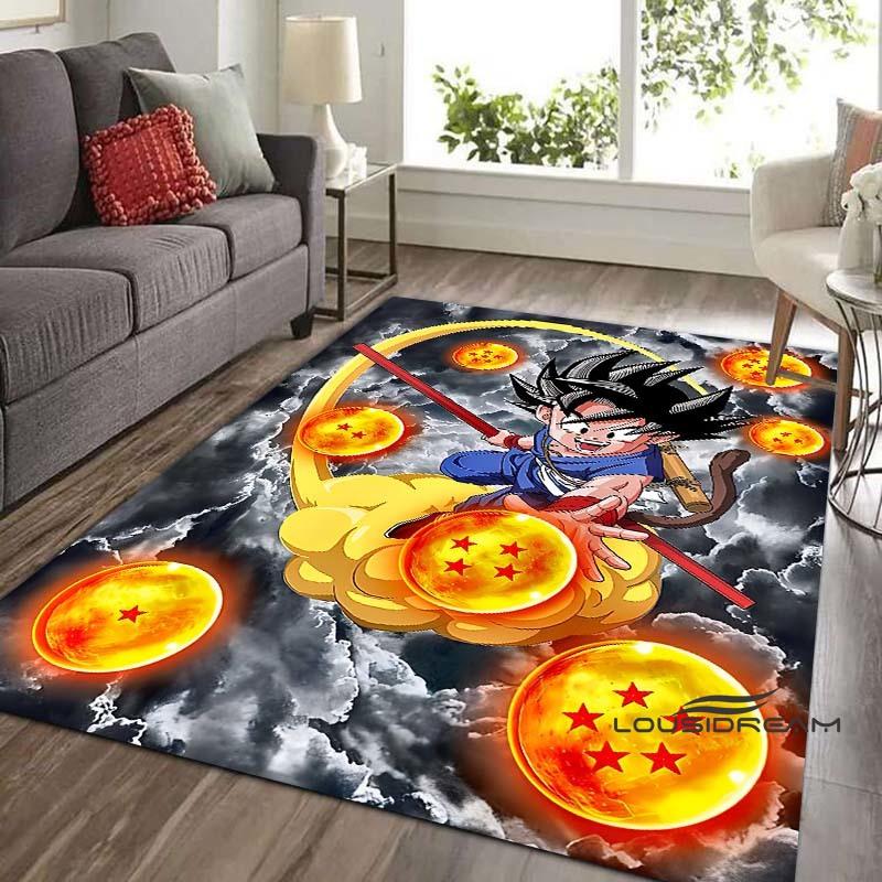 Tappeto Dragon Ball Beerus, Il Dio della Distruzione, Adatto per Camere da Letto, Soggiorni e Balconi; Tappetino Antiscivolo per Pavimenti.