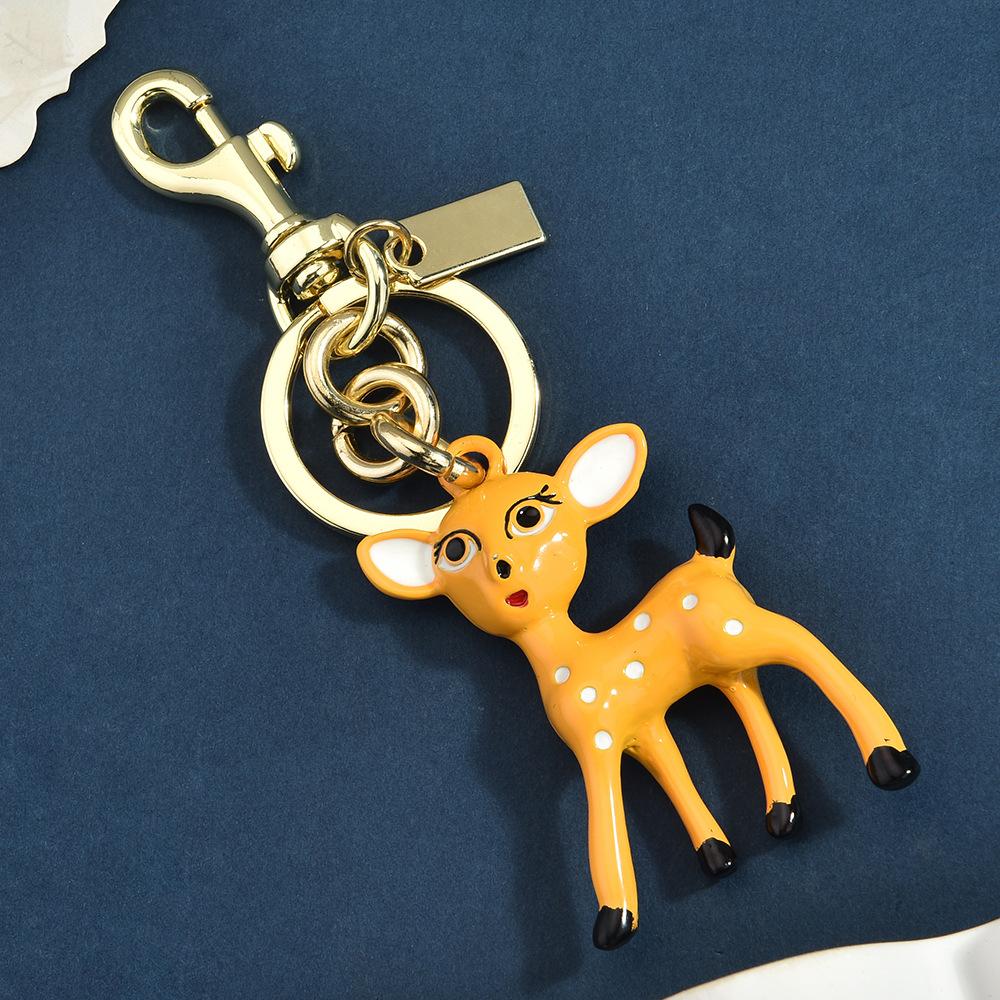 Cute 3D Fulu Bag Pendant Fashionable Versatile Deer Keychain Accessories