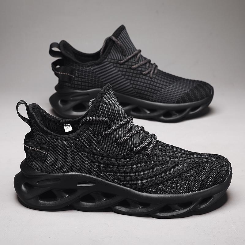 Mens Running Shoes Breathable Athletic Shoes Outside Anti-Skid Athletic Shoes Couple Daily Plush Comfort Running Shoes