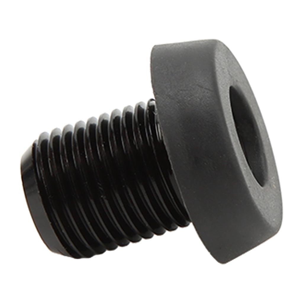 Billiard Cue Bottom Cover Aluminum Alloy Plastic Rear Plug Pool Stick Bumper Protector Black