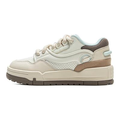 Li Ning 001 BTC Slip Resistant, Abrasion Resistant, Lightweight, Height Increasing Low Top Skateboard Shoes Women's AGCV384-2