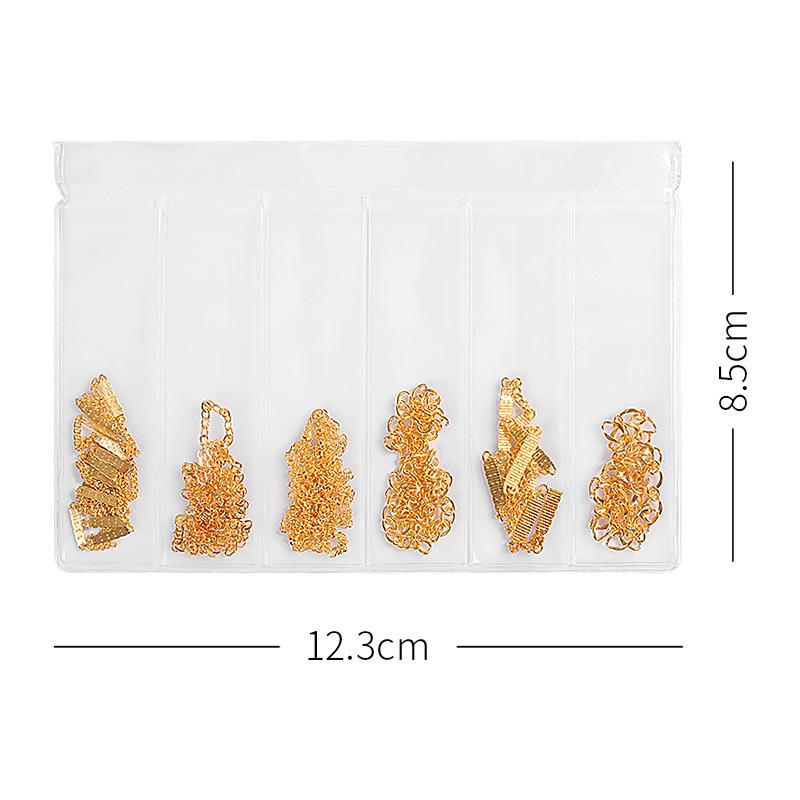 Nail Art Chain Nail Jewelry Color Nail Decoration Thickness Steel Ball Color Chain