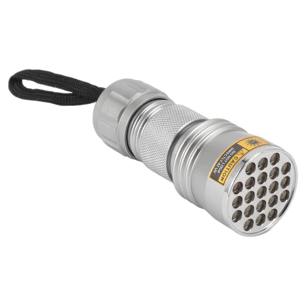 UV Black Light Flashlight 21 LED 395nm Ultraviolet Flashlight for Fluorescent Agents Anti Counterfeiting Codes