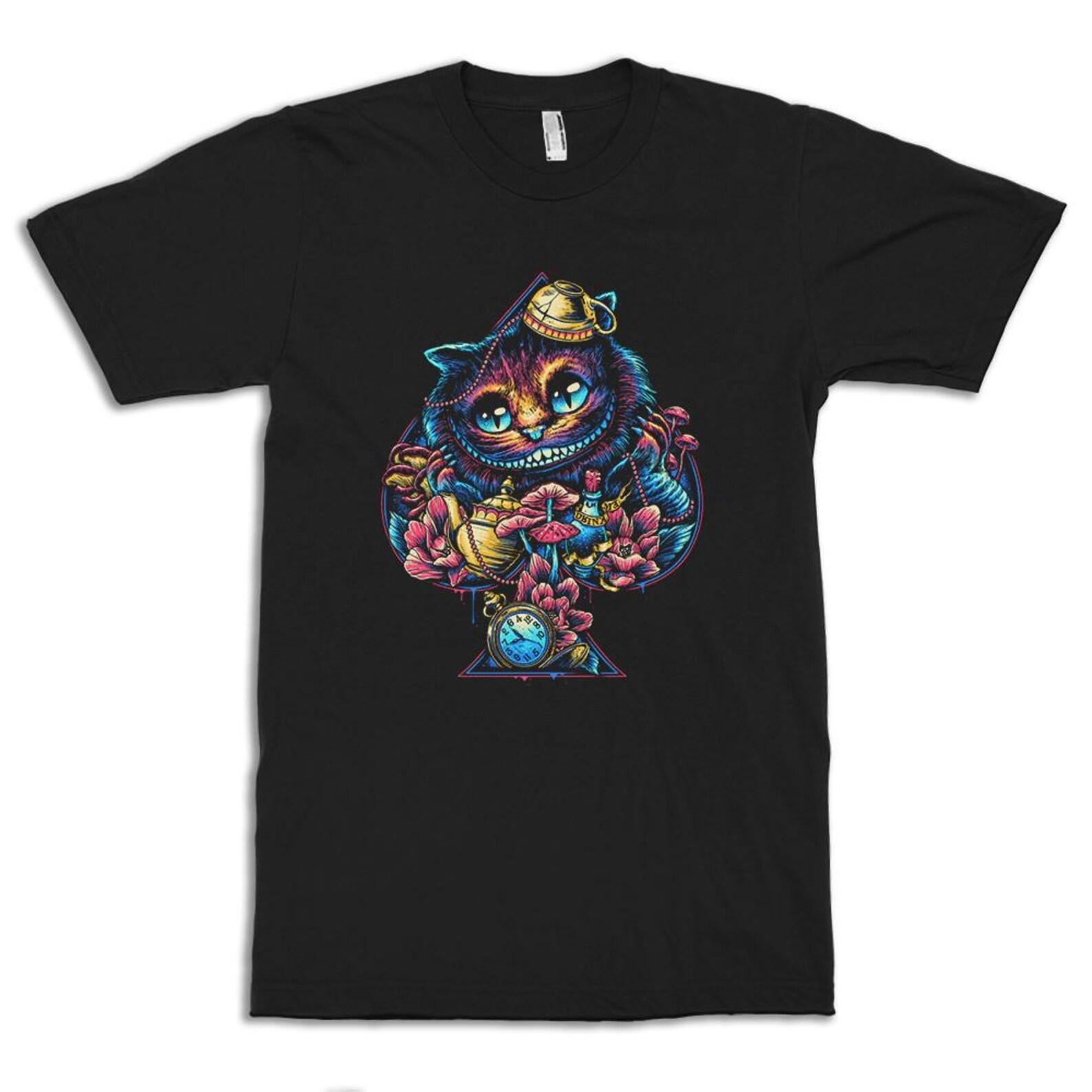Alice In Wonderland Cheshire Cat T-Shirt, Men s and Women s Sizes M
