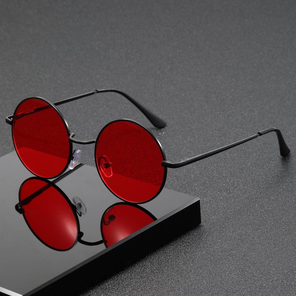 25 Slimming Small Round Trendy Retro Prince Anti-UV Sunglasses