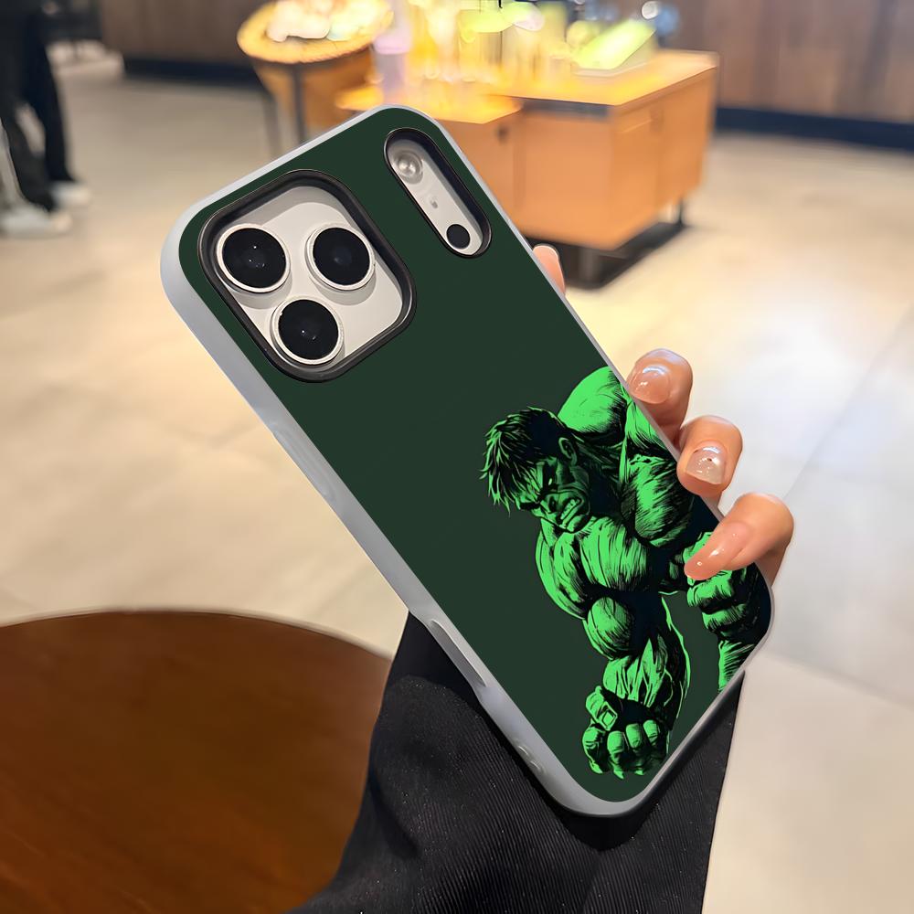 Superhero H-Hulk Phone Case For IPhone 17 Air 16 E 15 14 Plus 13 12 11 Pro Max Jelly 2 In 1 Protective Case
