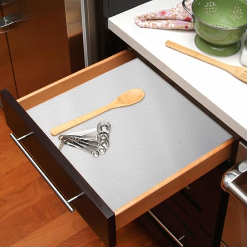 WochiTV Shelf Liner, Cabinet Shelf Sheet, Cuttable, High-Density EVA Material, Non-Slip, Dustproof, Moisture-Proof, Oil-Proof, Suitable for Kitchen Dr