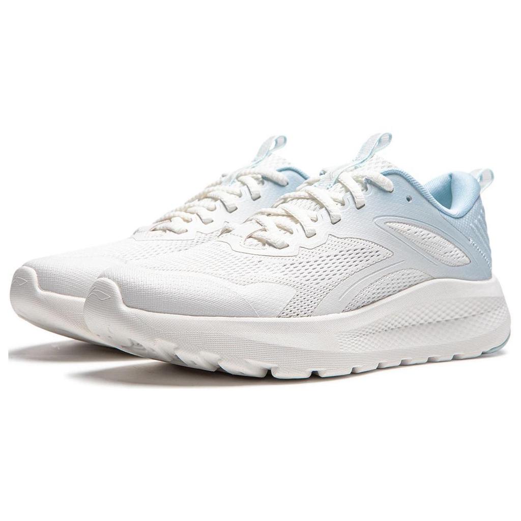 Li Ning Slip Resistant Abrasion Resistant Low Top Casual Shoes Women's White Blue AGLU260-1