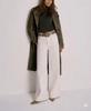 Stylish Women's Trench Coat Soft Fit Green Suede Real Lambskin Leather Handmade