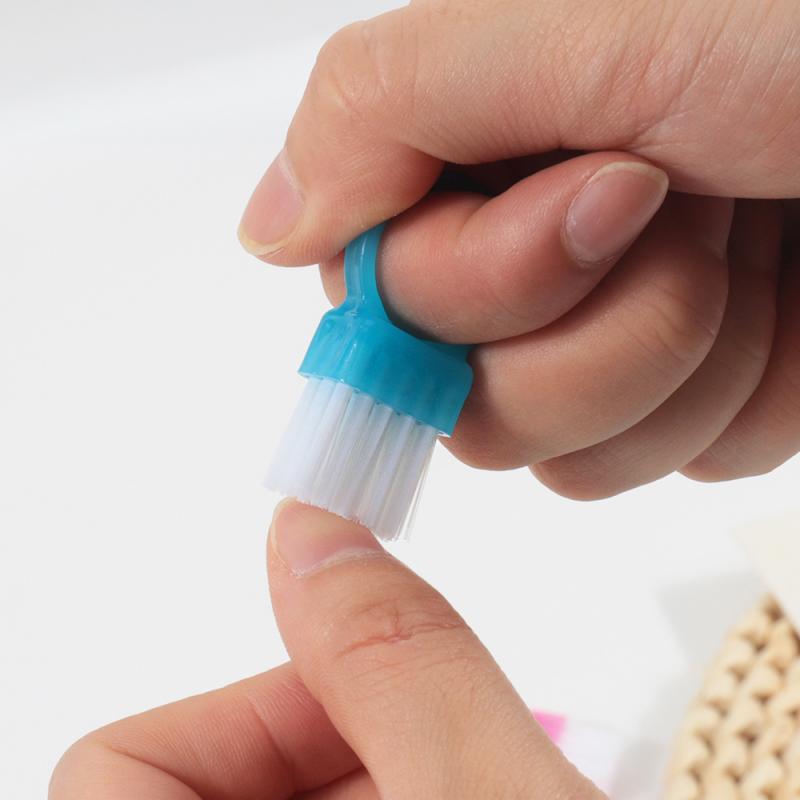 5/15PCS Mini Ring Nail Dust Cleaning Brush – Soft-Haired, DIY Nail Brushes, Professional Dust-Cleaning Makeup Brush