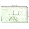 Circles Green Measuring Tool Multi Shaped Curve Ruler Template Ruler Geometric Ruler Drawing Ruler