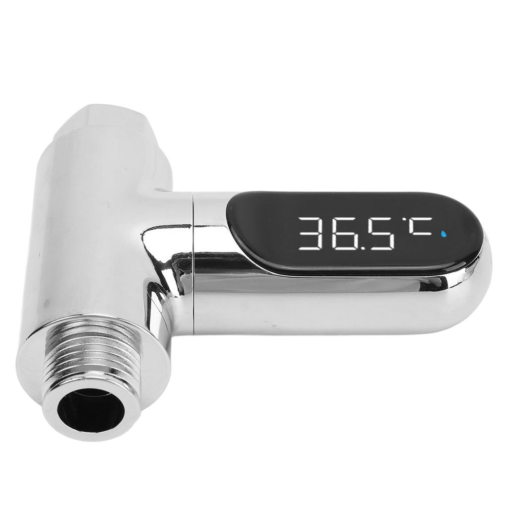Shower Thermometer Aluminum LED Digital Shower Thermometer for Home Bathroom Kitchen