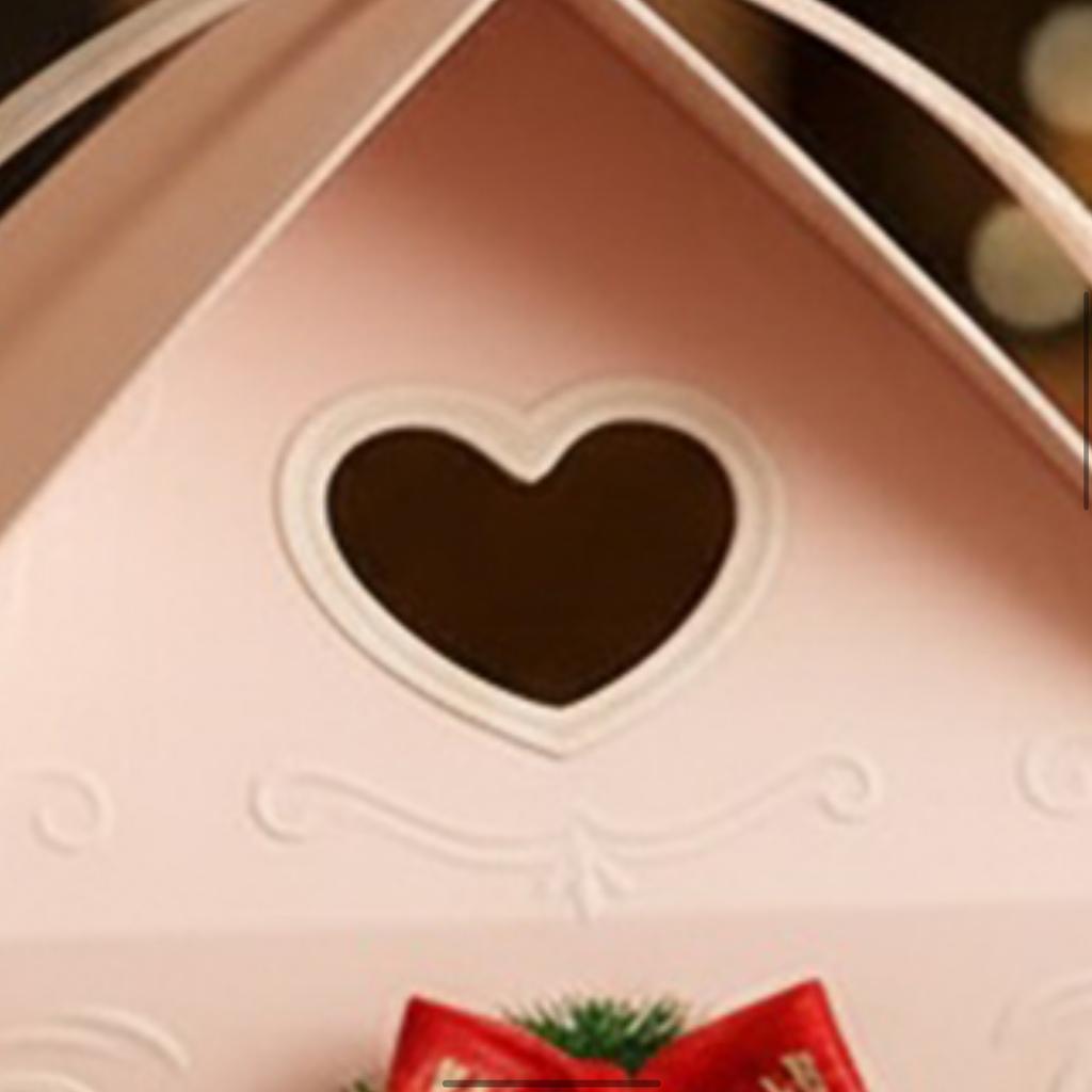 Christmas Cottage Gift Box Paper Treat Boxes with Handle Christmas Party Favor Box for Xmas Holiday Party Treat Goodie Packaging