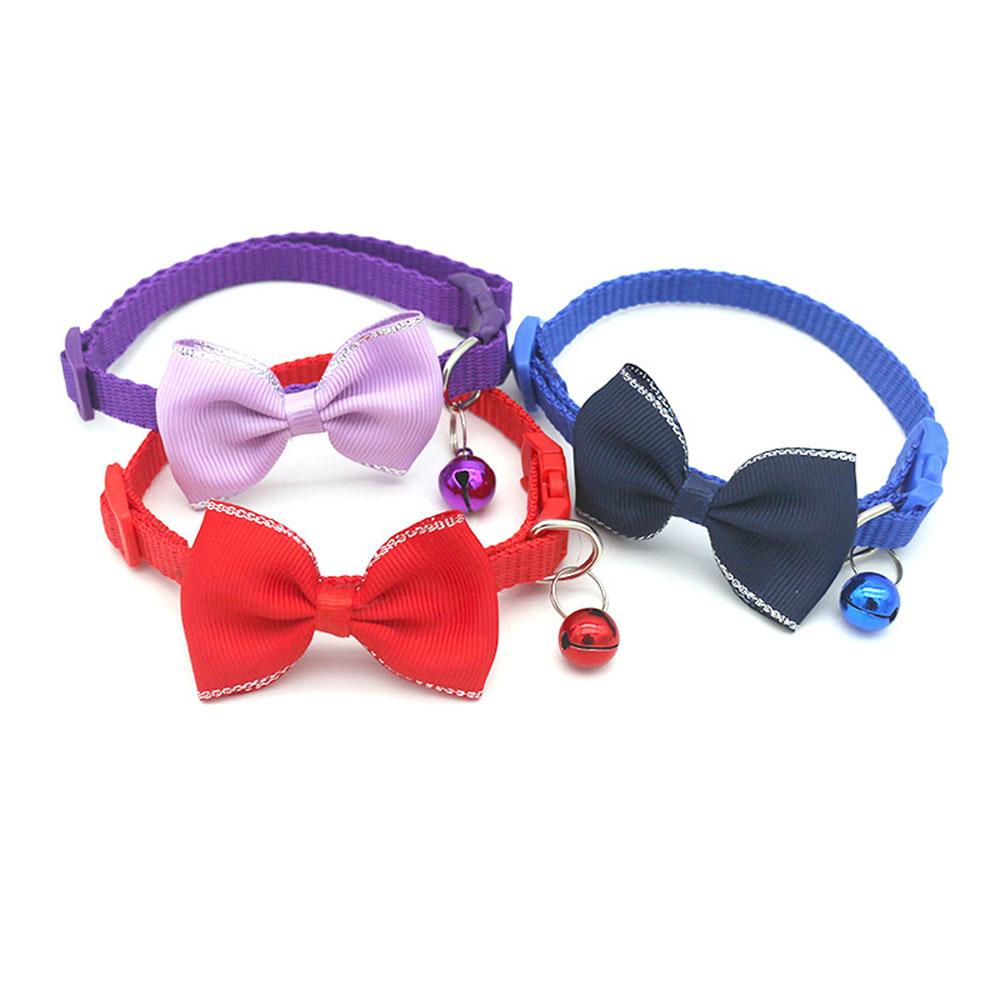 Pet Bowknot Collar with Bell Cute Cat Collar, Soft Comfortable Material, Adorable Pet Accessory for Cats, Pet Grooming Supplies