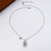Popular medieval full thinking zircon no matter brand necklace pendant new fashion light luxury women's niche collarbone chain