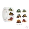 500Pcs/Roll Farm Tractors Kids Rewards Stickers - DIY Scrapbooks Album Decor Sealing Label Decals