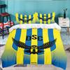 Duhok Dynamic Sports Emblem 3PCS Bedding set,Ideal for 1pc Duvet Cover And 2pcs Pillowcases Perfect for Fan gift,Ideal for Bedroom, Dormitory