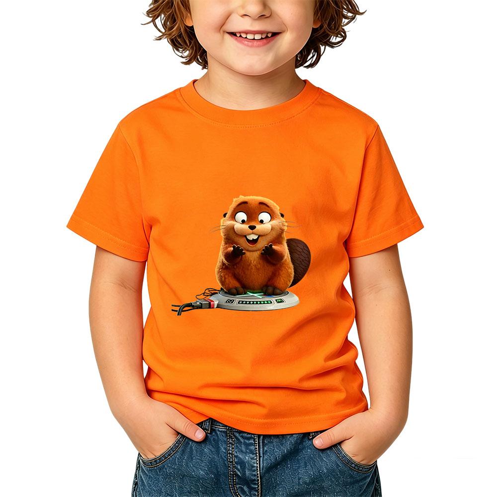 2026 NOWE Hoppers 100% Bawełna Kreskówkowy T-shirt Dziecięcy Nadruk Anime Koszulki Dziecięce Chłopcy Dziewczynki Góry Okrągły Dekolt Krótki Rękaw Letni Maluch