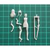 1/35 Scale Barefoot Maiden Setting Her Next Target with a Heavy Rifle - Unpainted Resin Assembly Kit Figure Plastic Model Doll Garage Kit