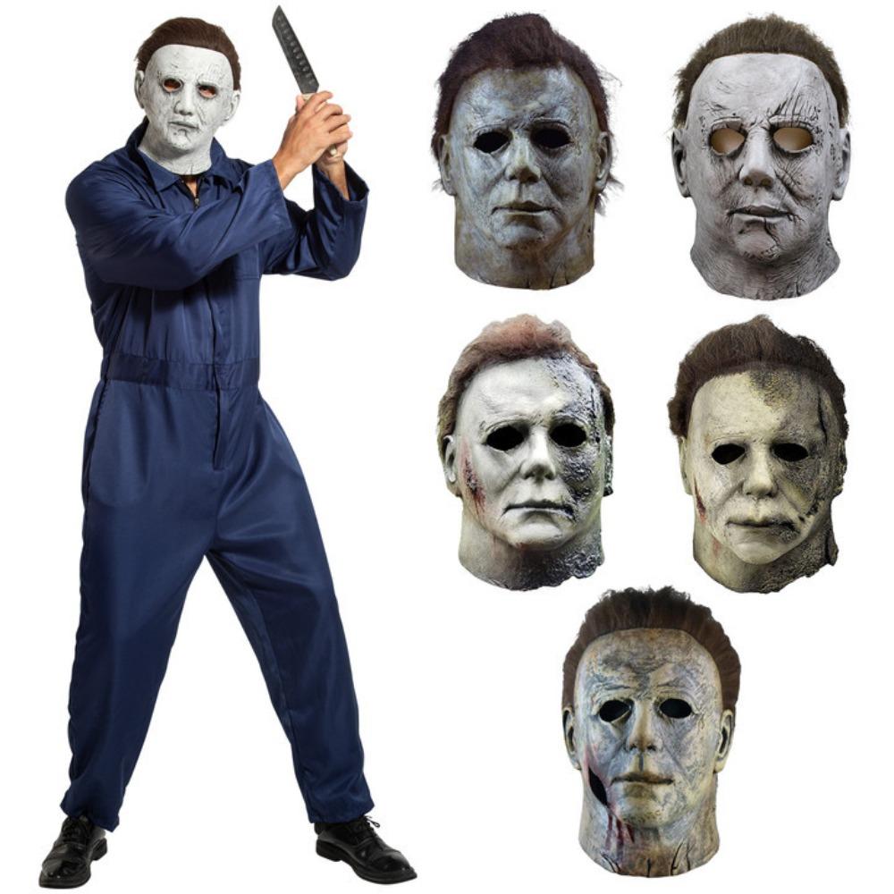 Realistická maska zabijáka Latexové Halloweenské masky Záludné hračky Maska Michaela Myerse Cosplay