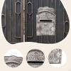 Rustic Metal Wall Mount Mailbox Post Box Letter for Fence Mounting Sturdy Easily Install