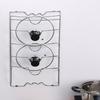 Kitchen Organizer Rack Wall Hanging Pot Cover Rack Five-Layer Pot Lid Metal Rust-Free Multifunctional Rack Pot Lid Storage Rack