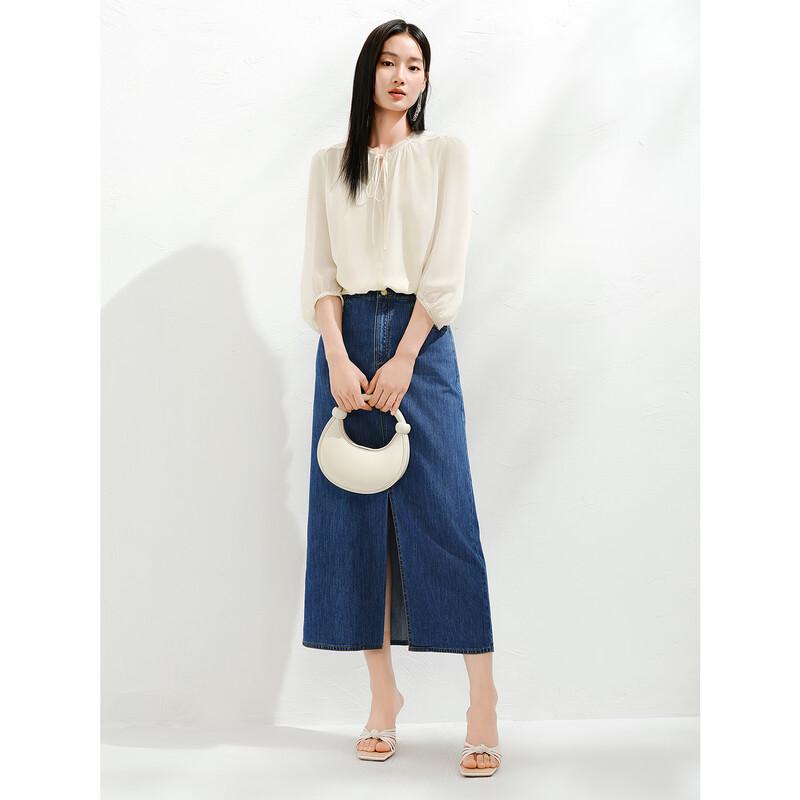 JIUZI ANNACO Женский элегантный кружевной шифоновый комплект из двух предметов: топ L